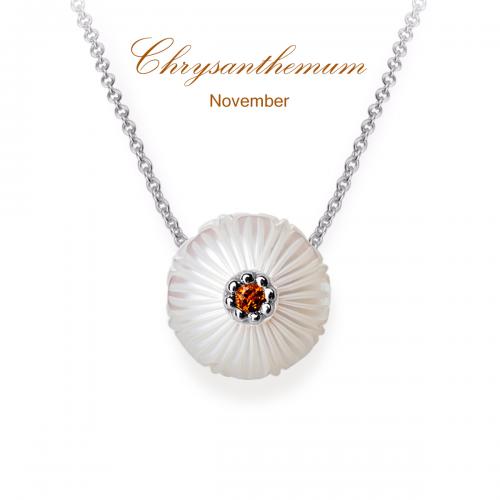 Chrysanthemum Pearl Flower Pendant