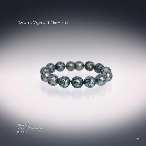 Carved Pearl Bracelet